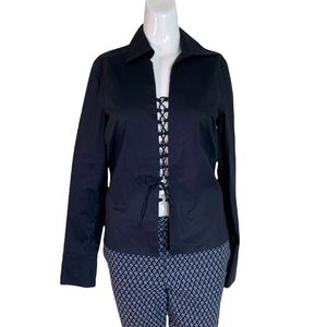 Urchin Lace Up Sexy Black Long Sleeve Top!